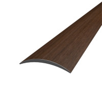 Anodized aluminum semi-circular 5.0X28X0.9 M lamination Walnut