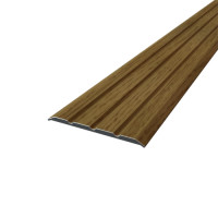 Anodized aluminum 2.35X38X0.9 M lamination Oak