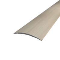 Поріг алюмінієвий напівкруглий 5,0Х40Х2,7 М ламінація Дуб шамоні