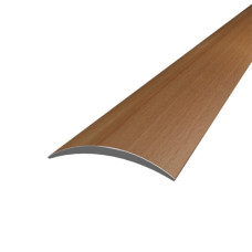 Поріг алюмінієвий напівкруглий 5,0Х28Х1,8 М ламінація Бук баварія