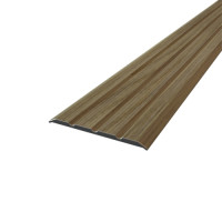 Anodized aluminum 2.35X38X1.8 M lamination Zebrano sand