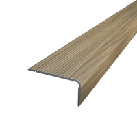 Поріг алюмінієвий 20Х40Х2,7 М ламінація Зебрано пісочний