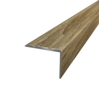 Порог алюминиевый 19Х23,5Х1,8 М ламинация Дуб сонома