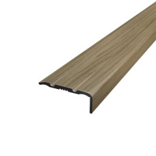 Порог алюминиевый 9,0Х23,5Х2,7 М ламинация Зебрано песочный