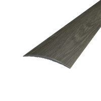 Поріг алюмінієвий напівкруглий 5,0Х40Х2,7 М сублімація Дуб капучино