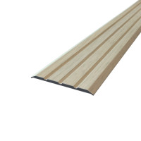 Anodized aluminum 5.5X78X1.8 M lamination Chamoni oak
