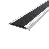 Порог алюминиевый уличный 6,0Х47Х2,0 М С ПВХ вставкой