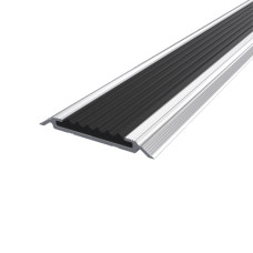 Порог алюминиевый уличный 6,0Х47Х3,0 М С ПВХ вставкой