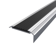 Порог алюминиевый уличный 20Х48Х2,0 М С ПВХ вставкой
