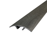 Поріг алюмінієвий напівкруглий 5,4Х28,2Х2,7 М ламінація Дуб сонома сірий