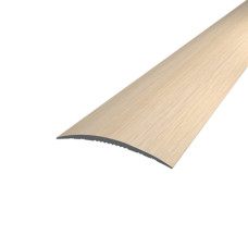 Порог алюминиевый полукруглый 5,0Х40Х1,8 М ламинация Дуб молочный