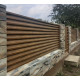 Fence-blinds Smartline 40/100, lamellas with 2-layer coating, straight: 0.4 mm, printech (wood-like), delivery across Ukraine order