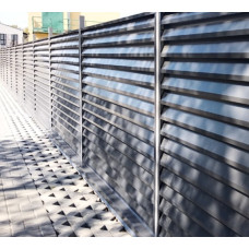 Забор-жалюзи Smart 40/120, ламели с 2ст покрытием, прямая: 0.5мм, ZN140, PEMA (матовый), доставка по Украине