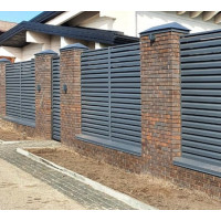 Fence-blinds Exclusive 60/120, lamellas with 2-layer coating, volume: 0.5 mm, ZN225, PEMA (matte), delivery across Ukraine