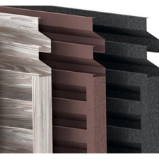 Забор-жалюзи Duplex 60/120, ламели с 2ст покрытием, прямая: 0.45мм, ZN100/140 PRINTECH (под дерево), доставка по Украине