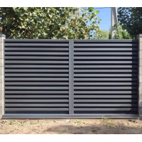 Fence-blinds Duplex 60/120, lamellas with 2-layer coating, straight: 0.45 mm, ZN100/140, PEMA (matte), delivery across Ukraine