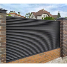 Забор-жалюзи Duos XL, ламели с 2ст покрытием, симметричная: 0.5мм, ZN140, PEMA (матовый), доставка по Украине