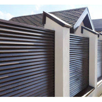 Забор-жалюзи Duos XL, ламели с 2ст покрытием, симметричная: 0.5мм, ZN225, PEMA (матовый), доставка по Украине