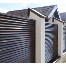 Забор-жалюзи Duos XL, ламели с 2ст покрытием, симметричная: 0.45мм, ZN100/140, PE (глянцевый), доставка по Украине