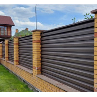 Fence-blinds Porto 60/120, lamellas with 2-layer coating, straight: 0.45 mm, ZN100/140, PE (glossy), delivery across Ukraine