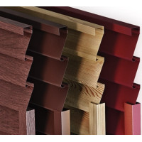 Паркан-жалюзі Classic 40/120, ламелі з 2ст покриттям, пряма, напівкругла: 0.45мм, ZN100/140, PRINTECH (під дерево), доставка по Україні