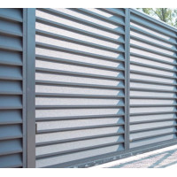 Паркан-жалюзі Classic 40/120, ламелі з 2ст покриттям, пряма, напівкругла: 0.45мм, ZN100/140, PEMA (матовий), доставка по Україні