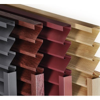 Fence-blinds Standart 60/100, HARD lamellas with 2-layer coating, straight: 0.45mm x 2, ZN100/140, PRINTECH (wood look), delivery across Ukraine