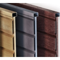 Fence-blinds Horizon 225, 225mm lamellas with 1st coating: 0.45mm, ZN140, PEMA (matte), delivery across Ukraine