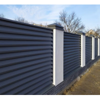 Паркан-жалюзі Smart 40/120, ламелі з 2ст покриттям, пряма: 0.4мм, PEMA (матовий), доставка по Україні