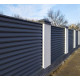 Fence-blinds Smart 40/120, lamellas with 2-layer coating, straight: 0.4 mm, PEMA (matte), delivery across Ukraine order