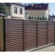 Fence-blinds Smart 40/120, lamellas with 2-layer coating, straight: 0.45 mm, ZN100/140, PRINTECH (wood look), delivery across Ukraine order