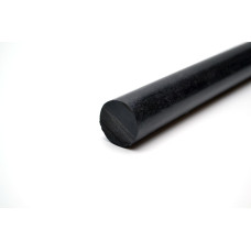 Поліпропілен, стрижень, чорний 25х2000 мм