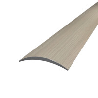 Поріг алюмінієвий напівкруглий 5,0Х28Х1,8 М ламінація Дуб шамоні світлий