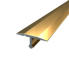 Порог алюминиевый анодированный Т-образный 8,0Х18Х0,9 М золото