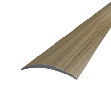 Порог алюминиевый полукруглый 5,0Х28Х0,9 М ламинация Дуб сонома