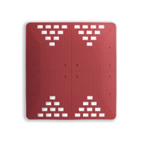 Дорожній острів гумовий, червоний 60х1800х2000 мм