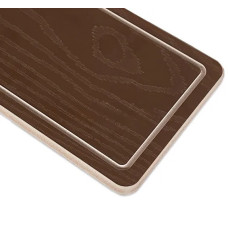 ПВХ спінений листовий, Plawood, темний дуб, ембос дерево 15x1220x2250 мм