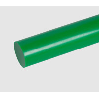 Polyethylene PE-1000, green rod 50х1000 mm