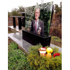 Фото з керамічних фарб на пам'ятник, стелу 0,5х0,5 м