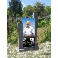 Фотоскло з керамічними фарбами для пам'ятників, стел 2х4 м