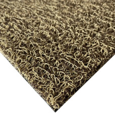 Anti-slip, dirt-protecting, roll-on mat, 15 mm, brown-beige, lichen color