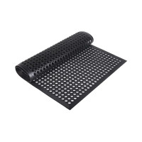 Гумовий брудозахисний сотовий килимок 900х1500х12 мм, чорний Брюссель