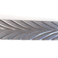 Decorative forged strip "Christmas tree" 2000x40x4 mm