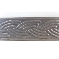 Decorative rolled forged strip "Pigtail" 40x4x2000 mm