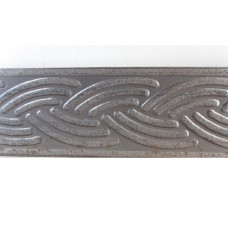 Decorative rolled forged strip "Pigtail" 40x4x2000 mm