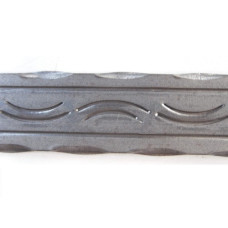 Decorative rolled forged strip "Wave with a hitch" 40x4x2000 mm