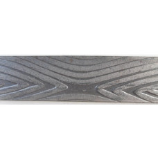 Decorative forged longitudinal strip "Bark" 30x4x2000 mm