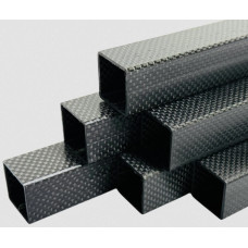 Квадратная карбоновая трубка 25х25х22 мм, длина 500 мм