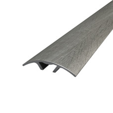 Порог алюминиевый полукруглый 5,4Х28,2Х1,8 М сублимация Дуб дымчатый