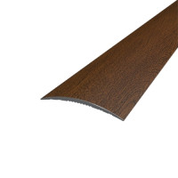 Порог алюминиевый полукруглый 5,0Х40Х1,8 М сублимация Дуб золотой